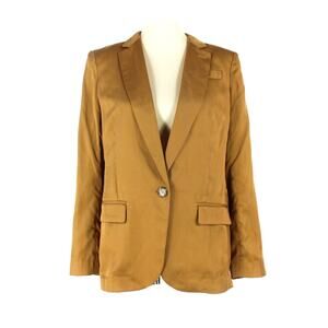 J. Crew Gramercy Twill Cappuccino Alfie Blazer 10 NEW Single Breasted Jacket